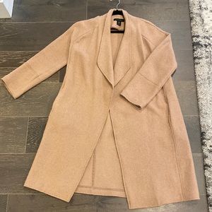 Long Tahari Boiled Wool Coat